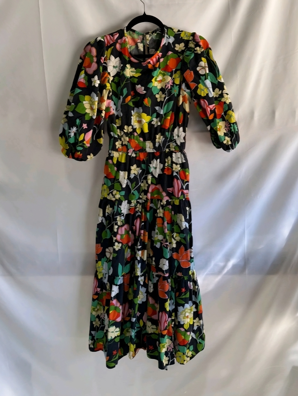 Kate Spade New York Flower Bed Lawn Black Dress
